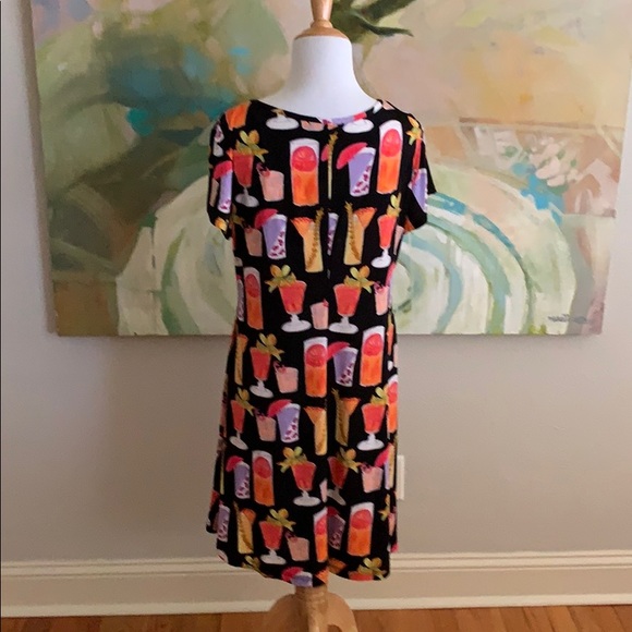 Ronni Nicole Cocktail Drink Print Dress size 8 - Picture 8 of 12